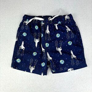 Hanna Andersson Galactic Printed Swim Trunks 2T